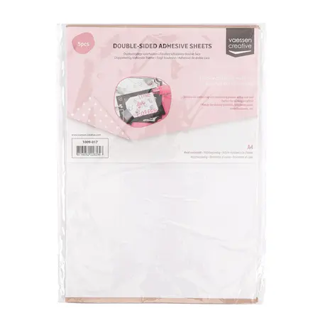 Vaessen Creative Dubbelzijdige Kleefvellen A4 5pcs (1009-017) Vaessen Creative Dubbelzijdige Kleefvellen A4 5pcs (1009-017)