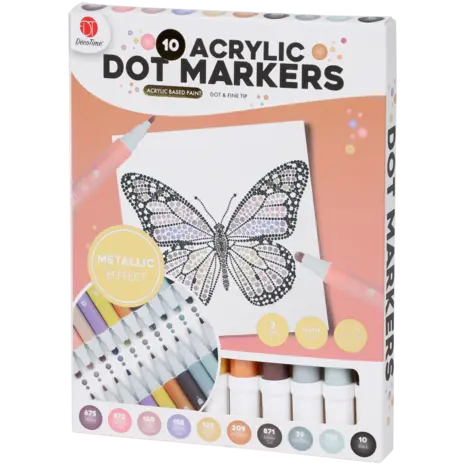 DécoTime Acrylic Dot Markers Pastels (Dot & Fine Tip) (3211945) DécoTime Acrylic Dot Markers Pastels (Dot & Fine Tip) (3211945)