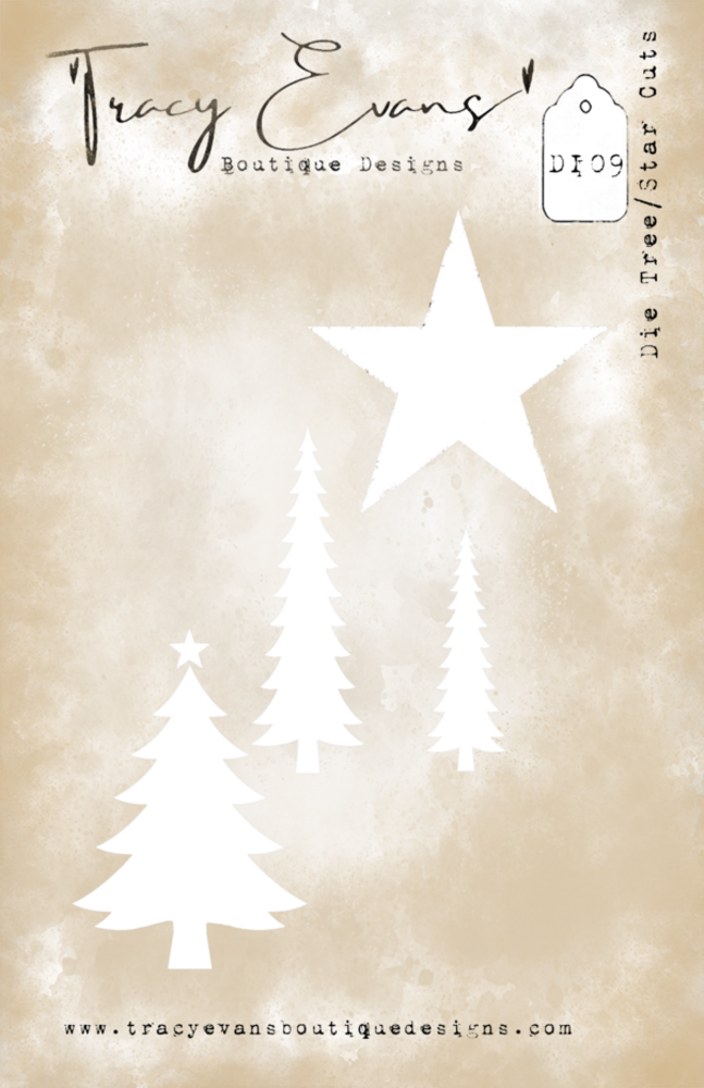 Tracy Evans Tree/Star Cuts Die Set (DIE09)
