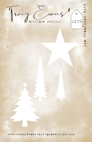 Tracy Evans Tree/Star Cuts Die Set (DIE09)