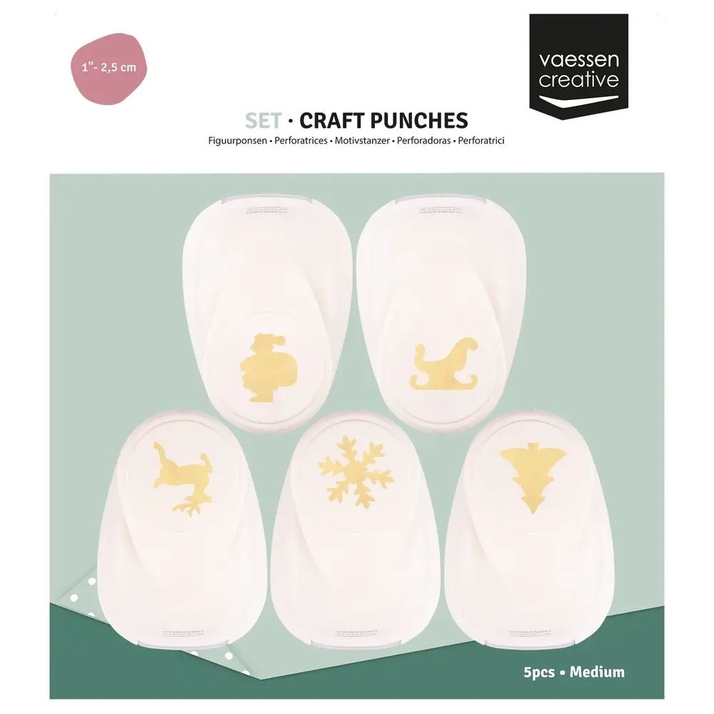 Vaessen Creative Figuurpons Set Ho Ho Ho (5pcs) (2137-503)