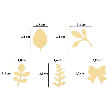 Vaessen Creative Figuurpons Set Krans (5pcs) (2137-504) Vaessen Creative Figuurpons Set Krans (5pcs) (2137-504)