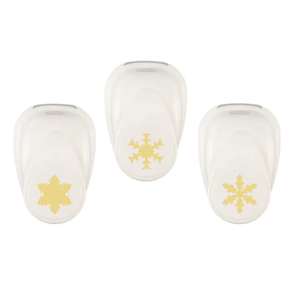 Vaessen Creative Figuurpons Set Sneeuwvlokken (3pcs) (2137-141)