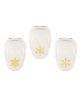 Vaessen Creative Figuurpons Set Sneeuwvlokken (3pcs) (2137-141)
