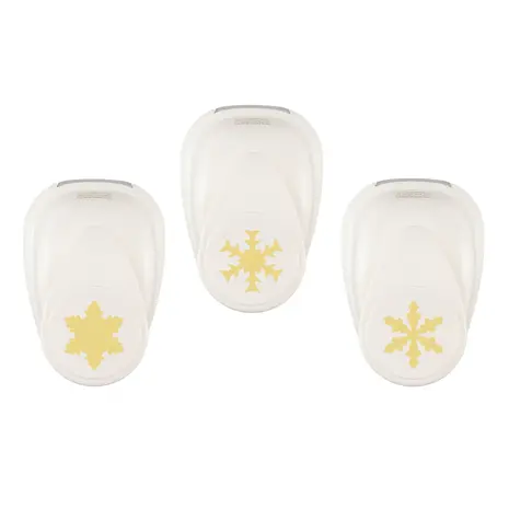 Vaessen Creative Figuurpons Set Sneeuwvlokken (3pcs) (2137-141)