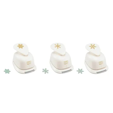 Vaessen Creative Figuurpons Set Sneeuwvlokken (3pcs) (2137-141)