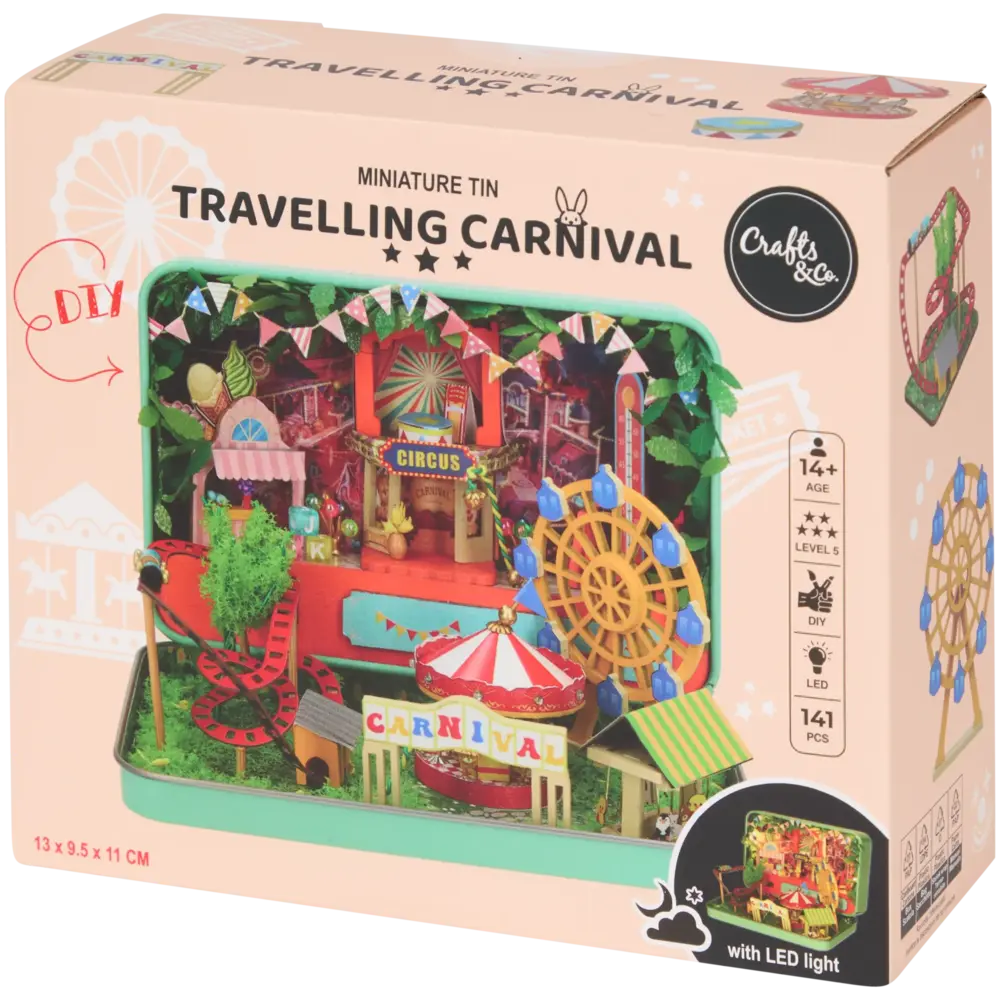 Crafts & Co. DIY Miniature Tin Travelling Carnival (3010093)