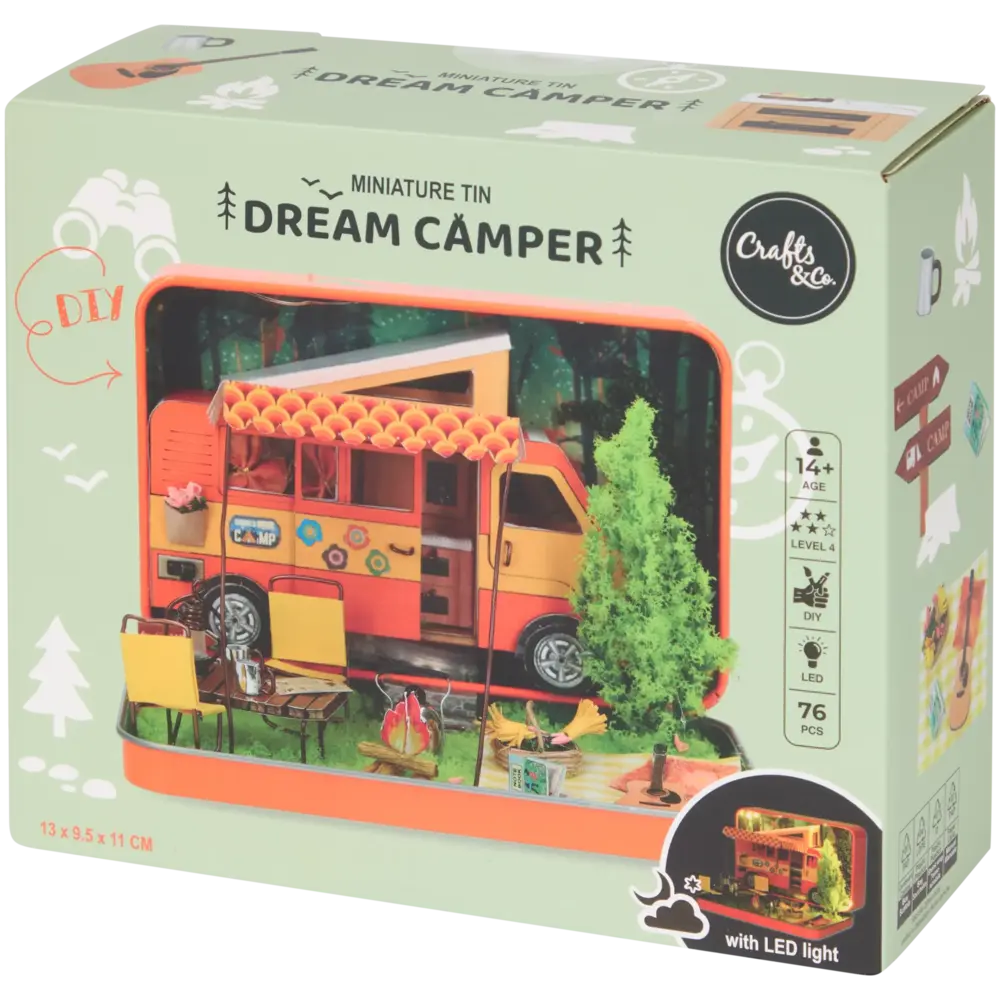 Crafts & Co. DIY Miniature Tin Dream Camper (3010093)
