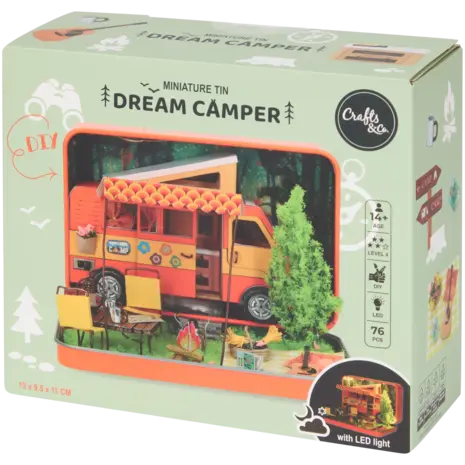 Crafts & Co. DIY Miniature Tin Dream Camper (3010093)
