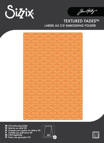Sizzix 2D Texture Fades A5 Embossing Folder Large Vault Batground by Tim Holtz (667238) Sizzix 2D Texture Fades A5 Embossing Folder Large Vault Batground by Tim Holtz (667238)