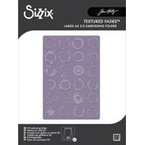 Sizzix 2D Texture Fades A5 Embossing Folder Large Vault Ringer by Tim Holtz (667239)