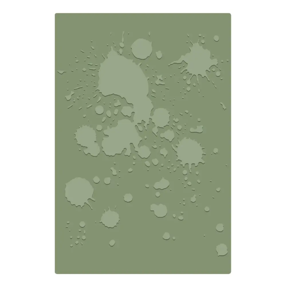Sizzix 2D Texture Fades A5 Embossing Folder Vault Ink Splats by Tim Holtz (667246) Sizzix 2D Texture Fades A5 Embossing Folder Vault Ink Splats by Tim Holtz (667246)