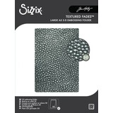 Sizzix 3D Texture Fades A5 Embossing Folder Cracked Leather by Tim Holtz (667240)