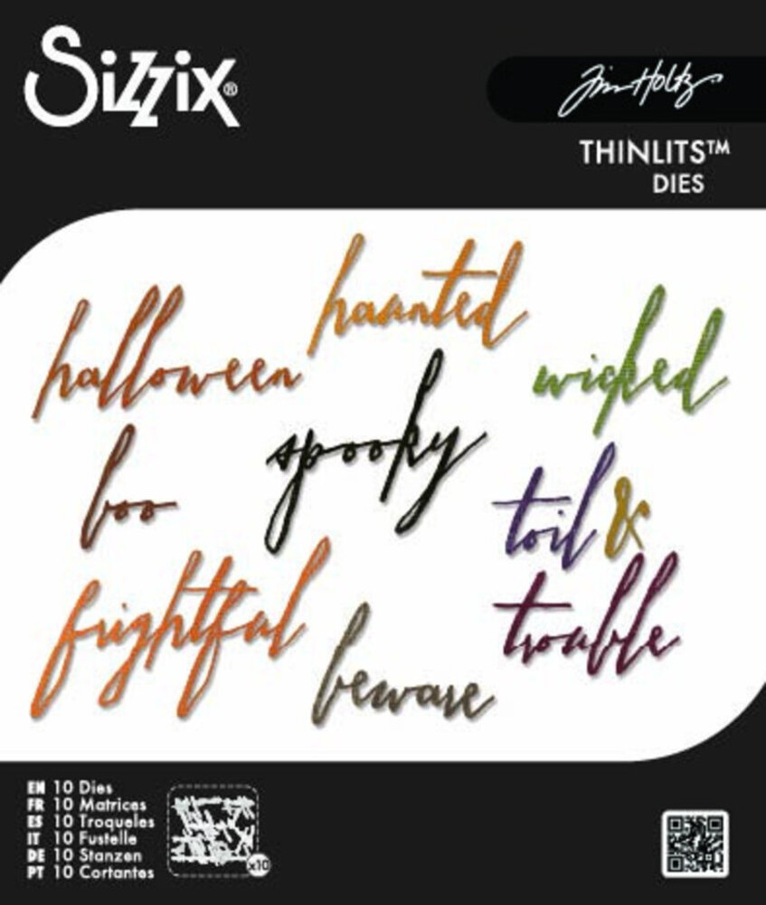 Sizzix Thinlits Die Classic Halloween Handwriting (10pcs) by Tim Holtz (660958) Sizzix Thinlits Die Classic Halloween Handwriting (10pcs) by Tim Holtz (660958)