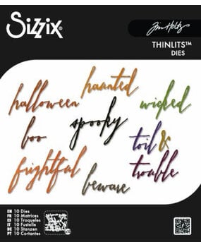 Sizzix Thinlits Die Classic Halloween Handwriting (10pcs) by Tim Holtz (660958) Sizzix Thinlits Die Classic Halloween Handwriting (10pcs) by Tim Holtz (660958)