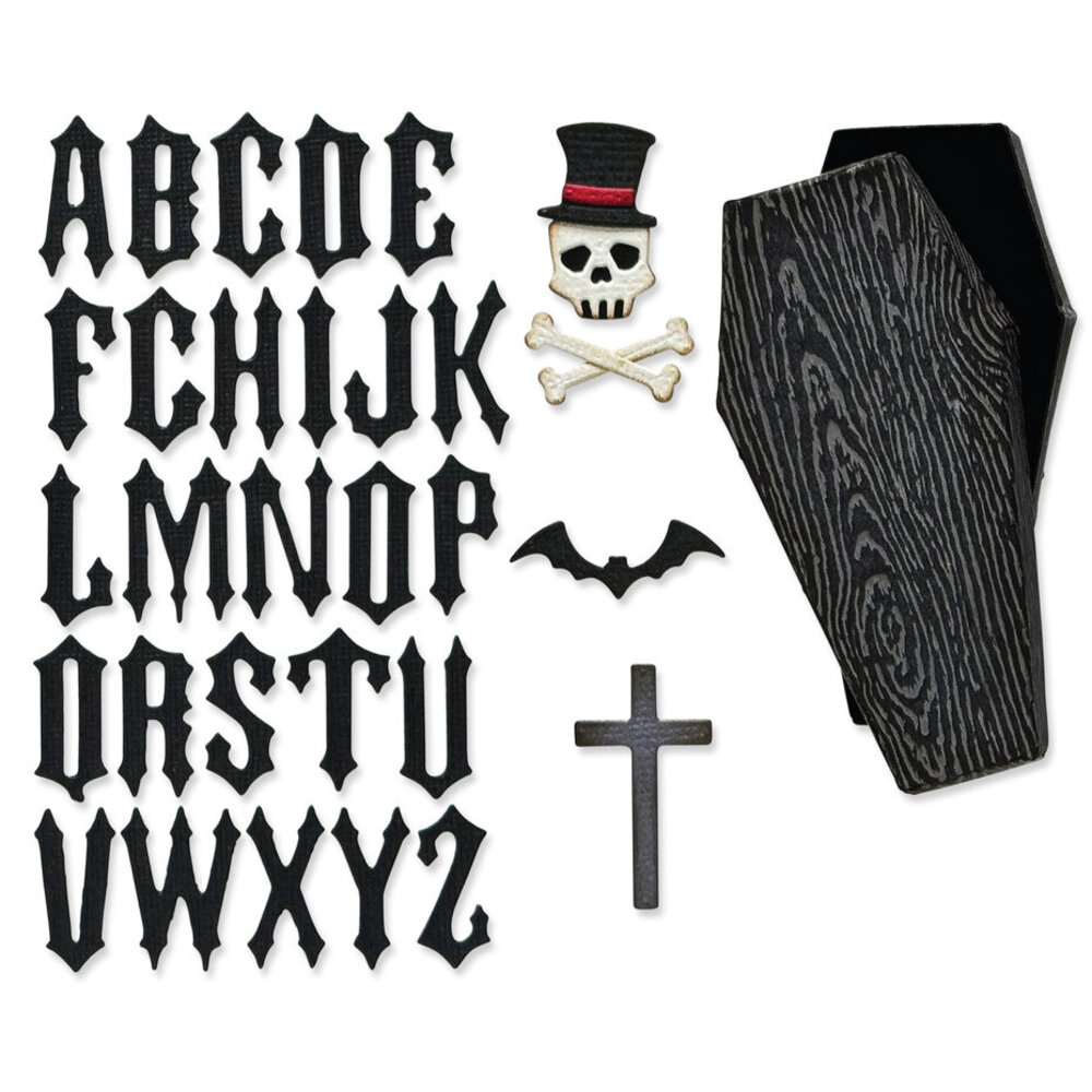 Sizzix Thinlits Die Vault Coffin Box (34pcs) by Tim Holtz (666680) Sizzix Thinlits Die Vault Coffin Box (34pcs) by Tim Holtz (666680)