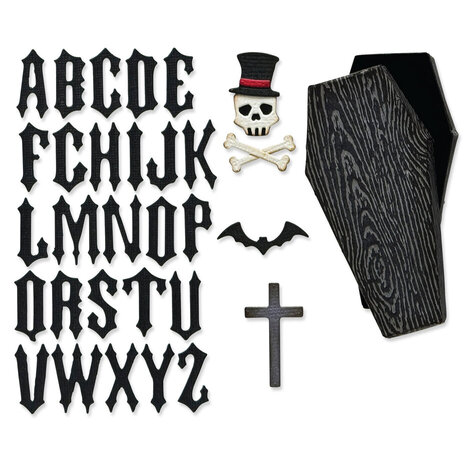 Sizzix Thinlits Die Vault Coffin Box (34pcs) by Tim Holtz (666680) Sizzix Thinlits Die Vault Coffin Box (34pcs) by Tim Holtz (666680)