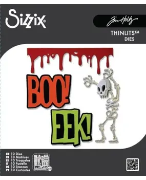 Sizzix Thinlits Die Vault Frights + Bones (10pcs) by Tim Holtz (667237) Sizzix Thinlits Die Vault Frights + Bones (10pcs) by Tim Holtz (667237)