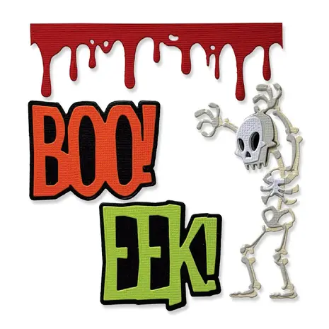 Sizzix Thinlits Die Vault Frights + Bones (10pcs) by Tim Holtz (667237) Sizzix Thinlits Die Vault Frights + Bones (10pcs) by Tim Holtz (667237)