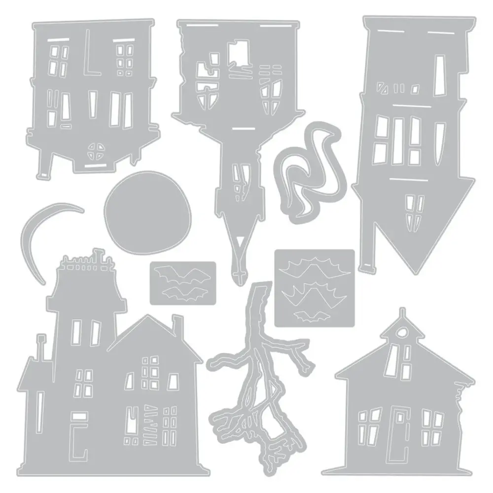 Sizzix Thinlits Die Vault Ghost Town (11pcs) by Tim Holtz (666915) Sizzix Thinlits Die Vault Ghost Town (11pcs) by Tim Holtz (666915)