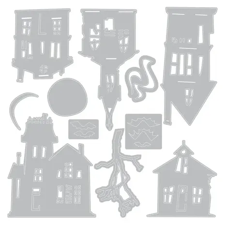 Sizzix Thinlits Die Vault Ghost Town (11pcs) by Tim Holtz (666915) Sizzix Thinlits Die Vault Ghost Town (11pcs) by Tim Holtz (666915)