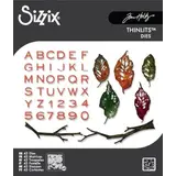 Sizzix Thinlits Die Vault Leaves + Sticks (43pcs) by Tim Holtz (666914)