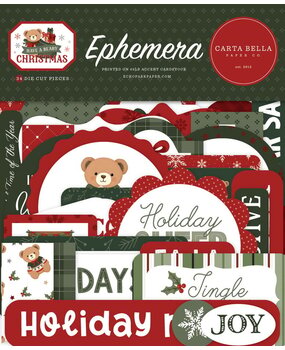 Carta Bella Have A Beary Christmas Ephemera (CBBC518024) Carta Bella Have A Beary Christmas Ephemera (CBBC518024)