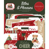Carta Bella Have A Beary Christmas Ephemera Titles & Phrases (CBBC518032)