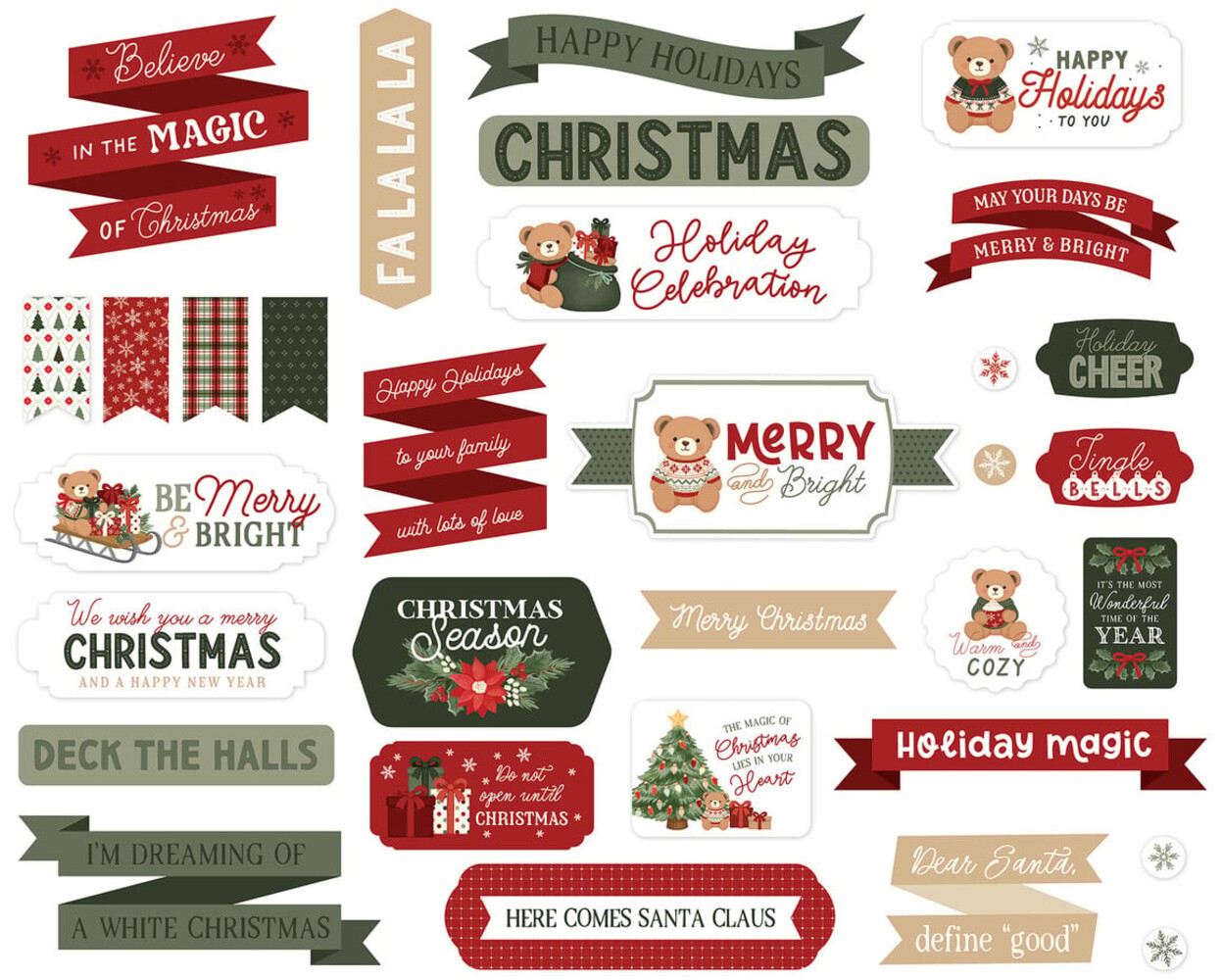 Carta Bella Have A Beary Christmas Ephemera Titles & Phrases (CBBC518032) Carta Bella Have A Beary Christmas Ephemera Titles & Phrases (CBBC518032)
