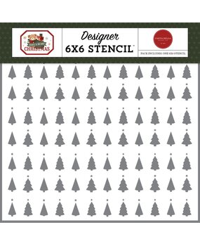 Carta Bella Have A Beary Christmas Stencil Trim The Trees (CBBC518033) Carta Bella Have A Beary Christmas Stencil Trim The Trees (CBBC518033)