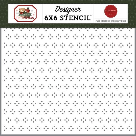 Carta Bella Have A Beary Christmas Stencil Dashing Dots (CBBC518034) Carta Bella Have A Beary Christmas Stencil Dashing Dots (CBBC518034)