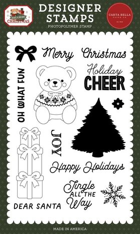 Carta Bella Have A Beary Christmas Clear Stamps Holiday Cheer (CBBC518045) Carta Bella Have A Beary Christmas Clear Stamps Holiday Cheer (CBBC518045)