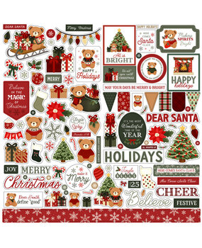 Carta Bella Have A Beary Christmas Element Sticker (CBBC518014) Carta Bella Have A Beary Christmas Element Sticker (CBBC518014)
