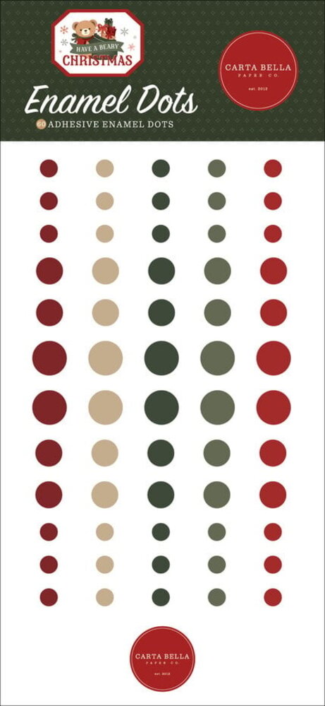 Carta Bella Have A Beary Christmas Enamel Dots (CBBC518028) Carta Bella Have A Beary Christmas Enamel Dots (CBBC518028)