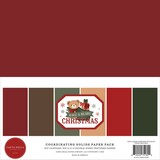 Carta Bella Have A Beary Christmas 12x12 Inch Coordination Solids Paper Pack (CBBC518015)