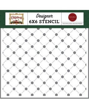 Carta Bella Classic Christmas Stencil Holiday Lattice (CBCC519034)