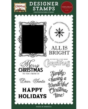 Carta Bella Classic Christmas Clear Stamps Vintage Frame (CBCC519042)
