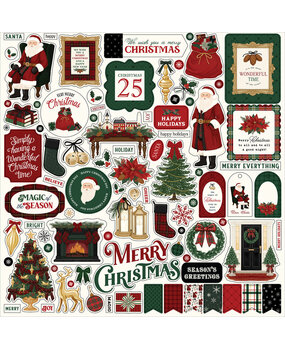 Carta Bella Classic Christmas Element Sticker (CBCC519014)