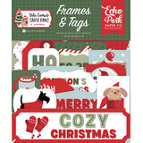 Echo Park Here Comes Santa Paws Ephemera Frames & Tags (HCSP517025)