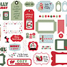 Echo Park Here Comes Santa Paws Ephemera Frames & Tags (HCSP517025)
