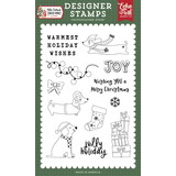 Echo Park Here Comes Santa Paws Clear Stamps Warmest Holiday Wishes (HCSP517045)