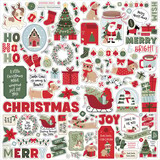 Echo Park Here Comes Santa Paws 12x12 Inch Element Sticker (HCSP517014)
