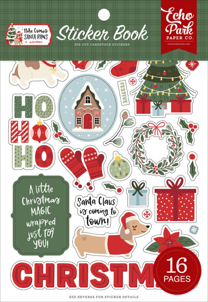 Echo Park Here Comes Santa Paws Sticker Book (HCSP517029) Echo Park Here Comes Santa Paws Sticker Book (HCSP517029)