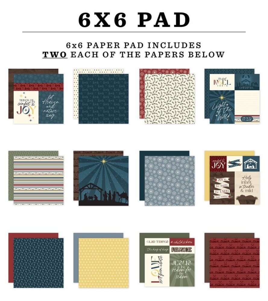 Echo Park Joy To The World 6x6 Inch Paper Pad (JTW521023)