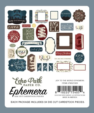 Echo Park Joy To The World Ephemera (JTW521024)