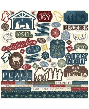 Echo Park Joy To The World 12x12 Inch Element Sticker (JTW521014) Echo Park Joy To The World 12x12 Inch Element Sticker (JTW521014)