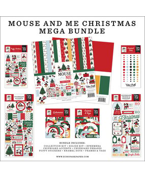 Echo Park Mouse And Me Christmas 12x12 Inch Mega Bundle (MMC520050)