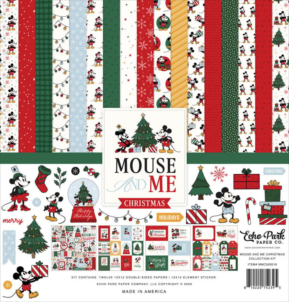 Echo Park Mouse And Me Christmas 12x12 Inch Collection Kit (MMC520016) Echo Park Mouse And Me Christmas 12x12 Inch Collection Kit (MMC520016)