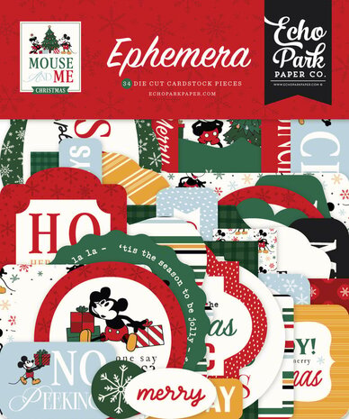 Echo Park Mouse And Me Christmas Ephemera (MMC520024)