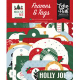 Echo Park Mouse And Me Christmas Ephemera Frames & Tags (MMC520025)